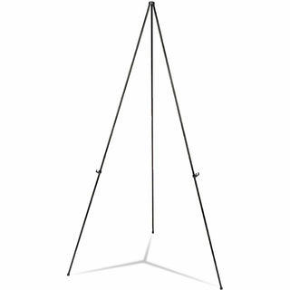 Heavy-Duty Instant Setup Foldaway Easel, Adjusts 25" to 63" High, Aluminum, Black