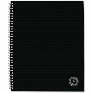 Deluxe Sugarcane Based Notebooks, Coated Bagasse Cover, 1-Subject, Medium/College Rule, Black Cover, (100) 11 x 8.5 Sheets