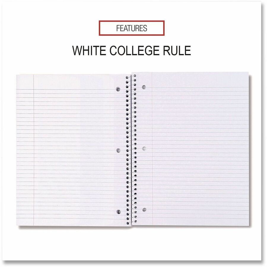 Deluxe Sugarcane Based Notebooks, Coated Bagasse Cover, 1-Subject, Medium/College Rule, Black Cover, (100) 11 x 8.5 Sheets