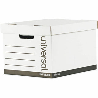 Medium-Duty Lift-Off Lid Boxes, Letter/Legal Files, 12" x 15" x 10", White, 12/Carton