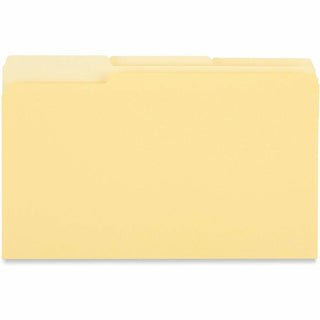 Interior File Folders, 1/3-Cut Tabs: Assorted, Letter Size, 11-pt Stock, Assorted Colors, 100/Box