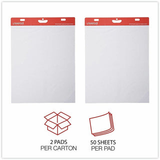 Renewable Resource Sugarcane Based Easel Pads, Unruled, 27 x 34, White, 50 Sheets, 2/Carton