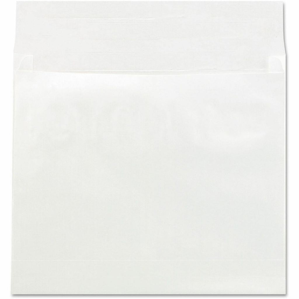 Deluxe Tyvek Expansion Envelopes, Open-Side, 4" Capacity, #15 1/2, Square Flap, Self-Adhesive Closure, 12 x 16, White, 50/CT