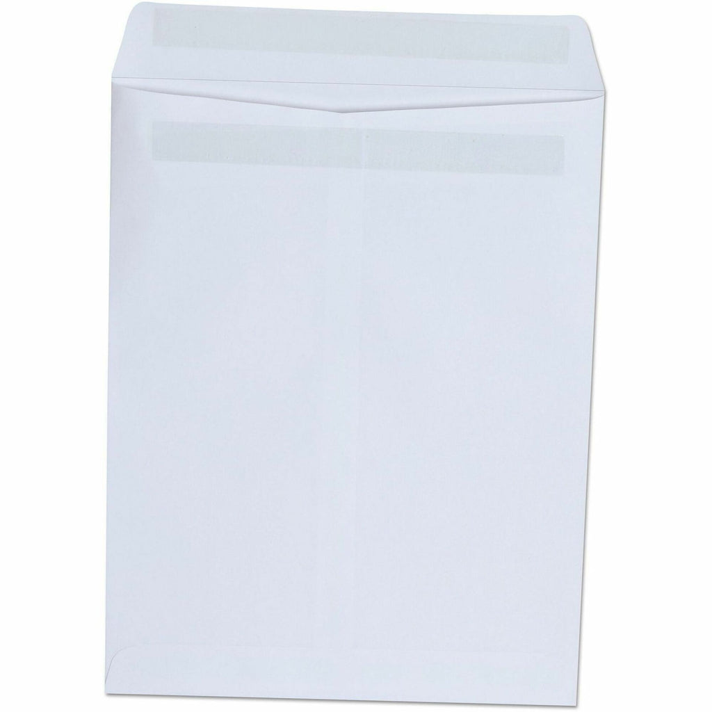 Self-Stick Open End Catalog Envelope, #10 1/2, Square Flap, Self-Adhesive Closure, 9 x 12, White, 100/Box