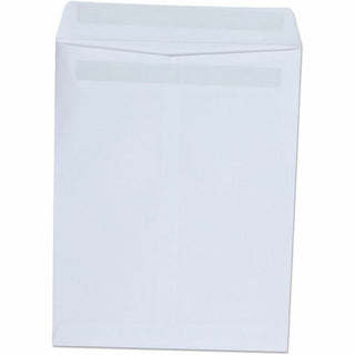 Self-Stick Open End Catalog Envelope, #10 1/2, Square Flap, Self-Adhesive Closure, 9 x 12, White, 100/Box