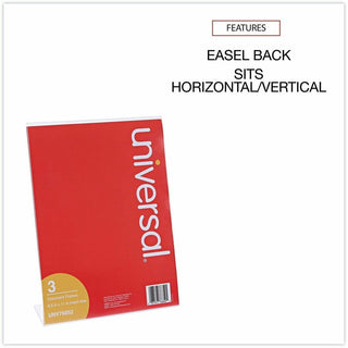Clear L-Style Freestanding Frame, 8.5 x 11 Insert, 3/Pack
