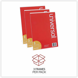 Clear L-Style Freestanding Frame, 8.5 x 11 Insert, 3/Pack