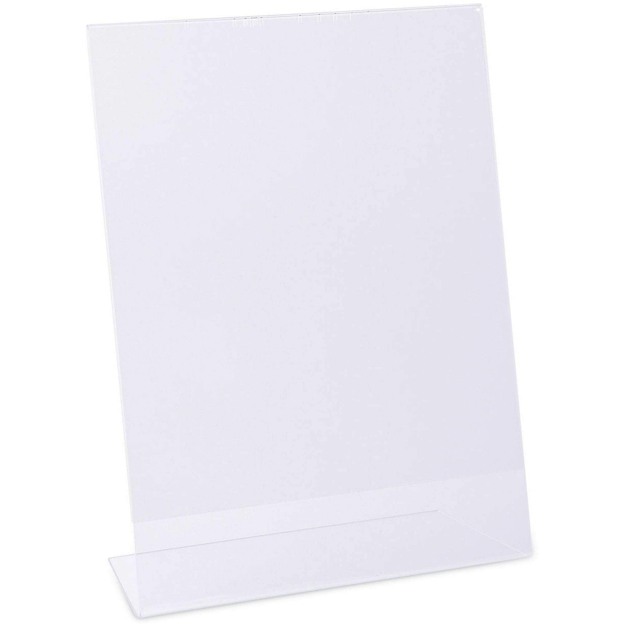Clear L-Style Freestanding Frame, 8.5 x 11 Insert, 3/Pack