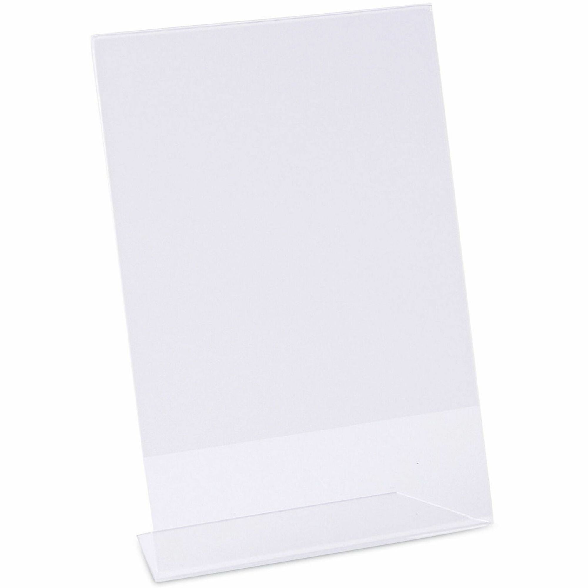 Clear L-Style Freestanding Frame, 5 x 7 Insert, 3/Pack