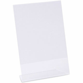 Clear L-Style Freestanding Frame, 5 x 7 Insert, 3/Pack