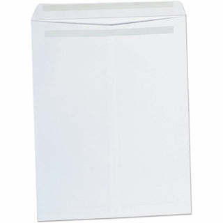 Self-Stick Open End Catalog Envelope, #15 1/2, Square Flap, Self-Adhesive Closure, 12 x 15.5, White, 100/Box