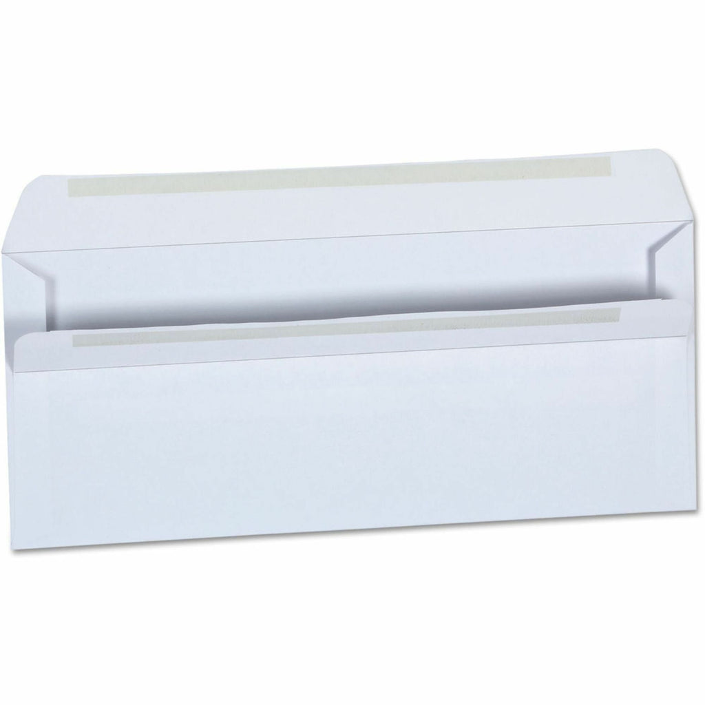 Self-Seal Business Envelope, #10, Square Flap, Self-Adhesive Closure, 4.13 x 9.5, White, 500/Box