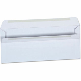 Self-Seal Business Envelope, #10, Square Flap, Self-Adhesive Closure, 4.13 x 9.5, White, 500/Box