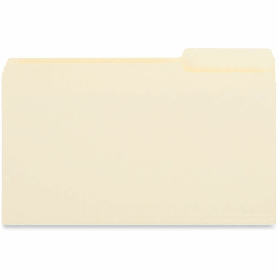 Top Tab File Folders, 1/3-Cut Tabs: Right Position, Legal Size, 0.75" Expansion, Manila, 100/Box
