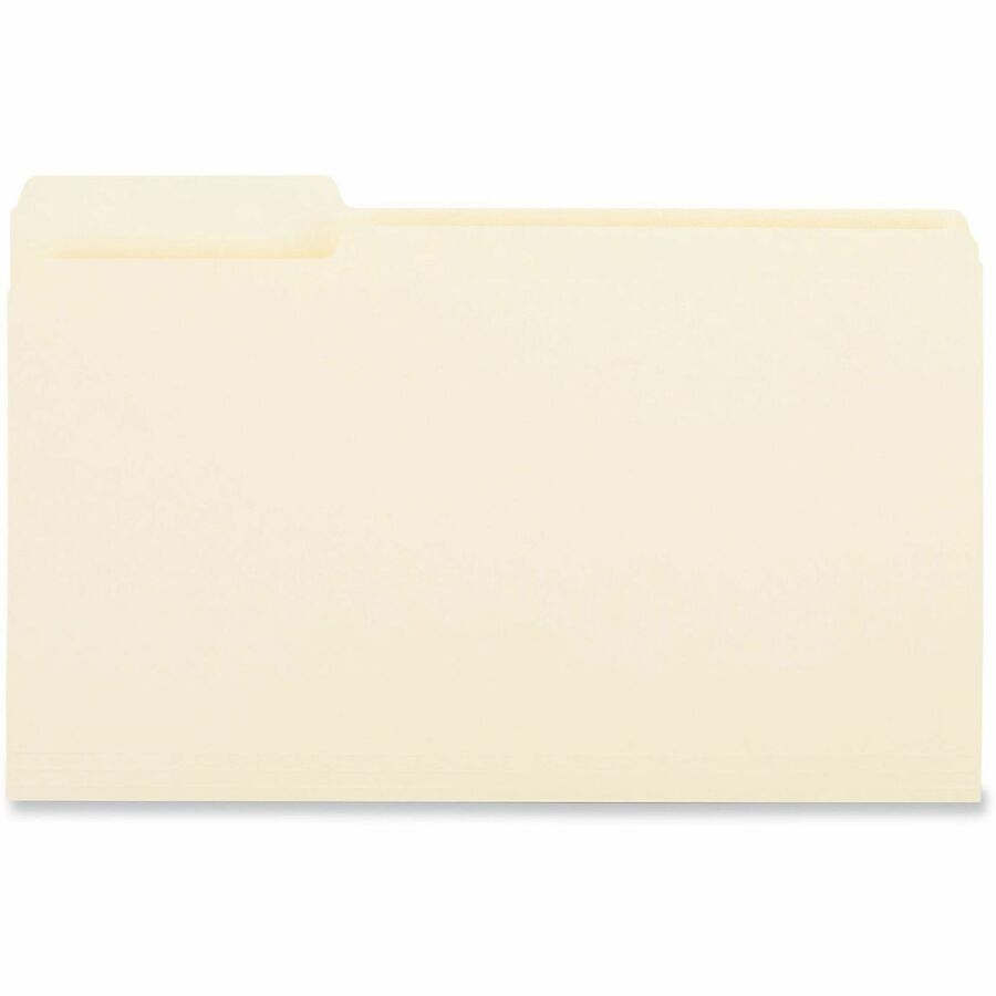 Top Tab File Folders, 1/3-Cut Tabs: Left Position, Legal Size, 0.75" Expansion, Manila, 100/Box