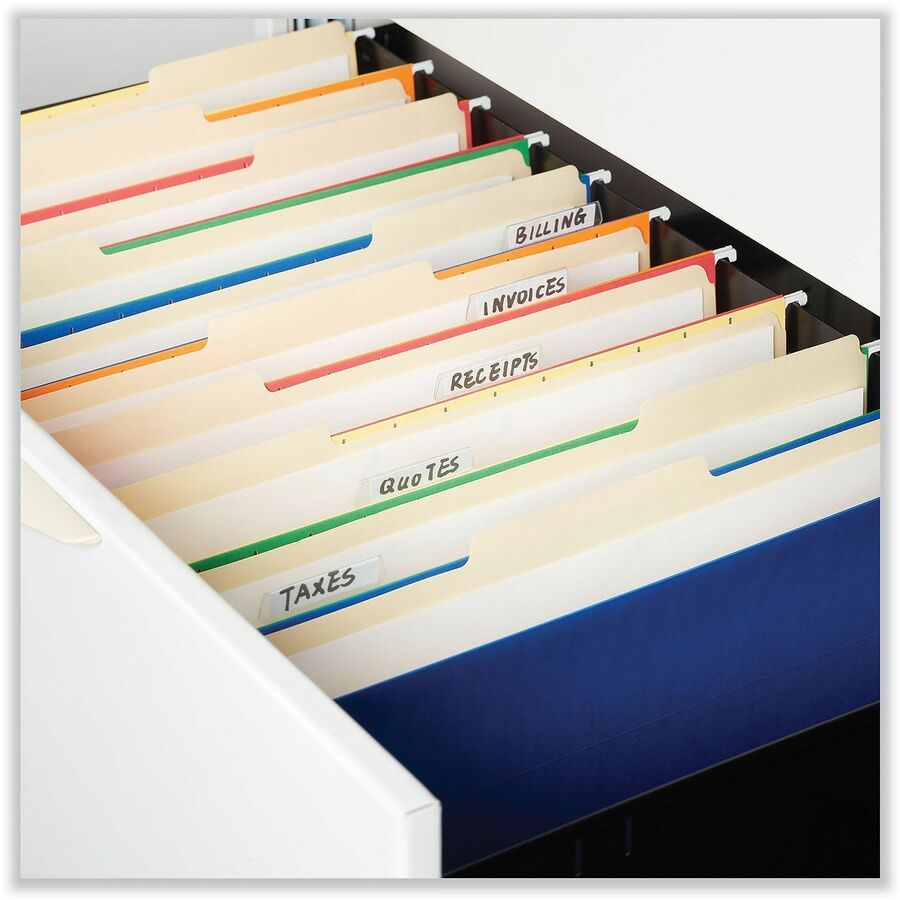 Top Tab File Folders, 1/3-Cut Tabs: Left Position, Legal Size, 0.75" Expansion, Manila, 100/Box