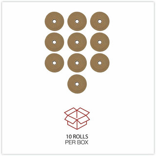 Glass-Fiber Reinforced Gummed Kraft Sealing Tape, 3" Core, 3" x 450 ft, Brown, 10/Carton