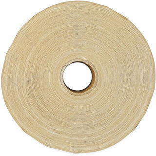 Glass-Fiber Reinforced Gummed Kraft Sealing Tape, 3" Core, 3" x 450 ft, Brown, 10/Carton