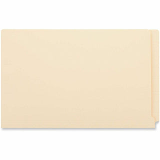 Reinforced End Tab Fastener Folders, 0.75" Expansion, 2 Fasteners, Legal Size, Manila Exterior, 50/Box