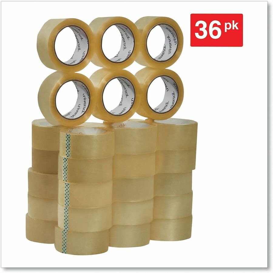 Heavy-Duty Box Sealing Tape, 3" Core, 1.88" x 54.6 yds, Clear, 36/Box