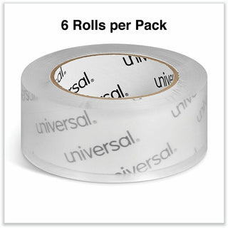 Deluxe General-Purpose Acrylic Box Sealing Tape, 2 mil, 3" Core, 1.88" x 109 yds, Clear, 6/Pack