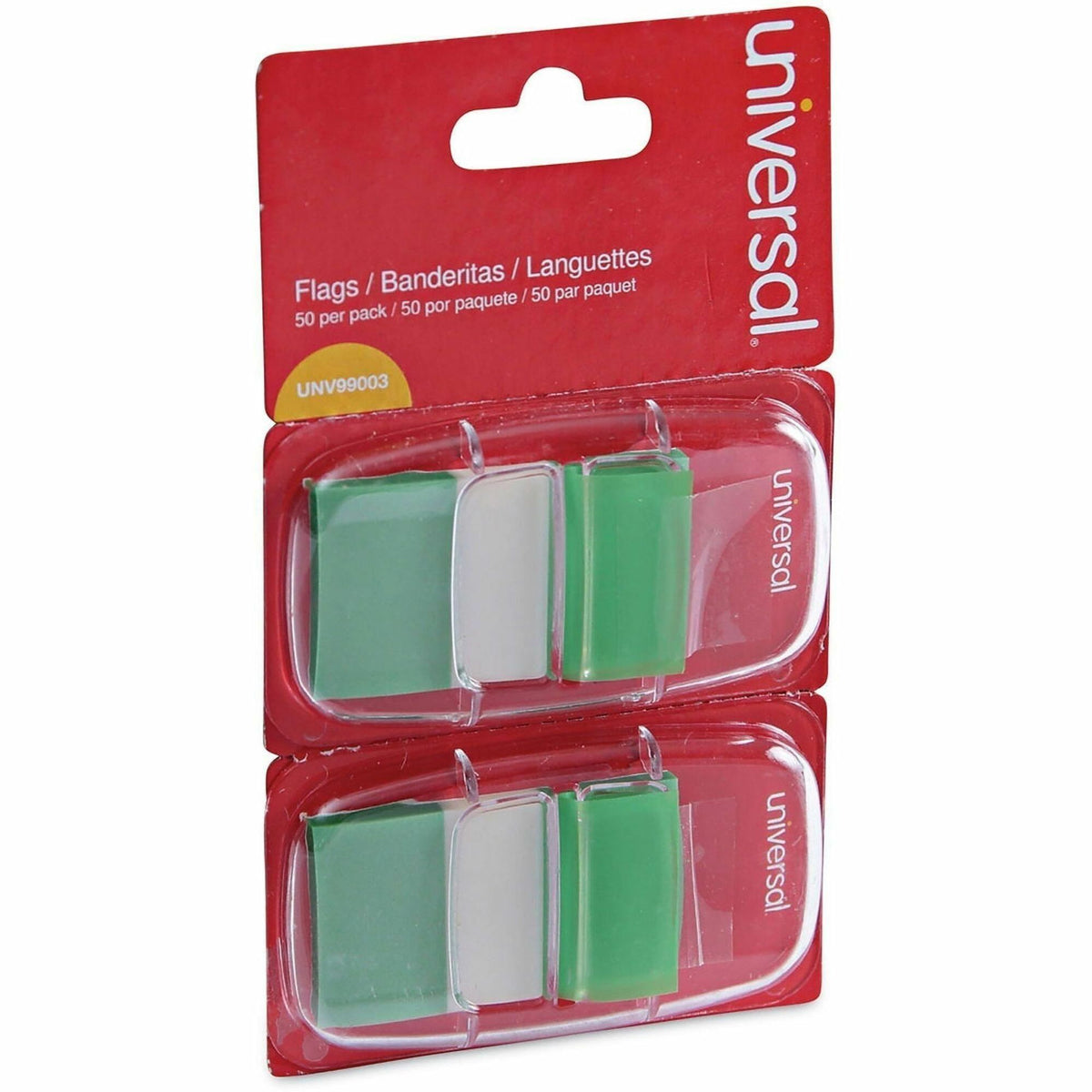 Page Flags, Green, 50 Flags/Dispenser, 2 Dispensers/Pack