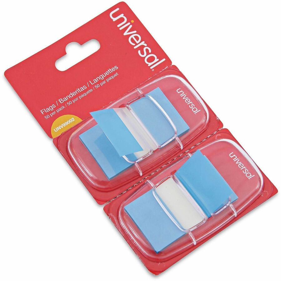 Page Flags, Blue, 50 Flags/Dispenser, 2 Dispensers/Pack