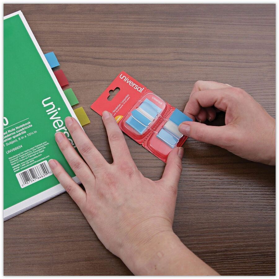 Page Flags, Blue, 50 Flags/Dispenser, 2 Dispensers/Pack