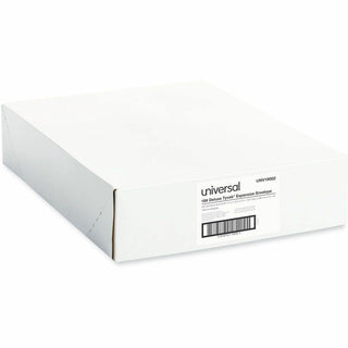 Deluxe Tyvek Expansion Envelopes, Open-End, 2" Capacity, #13 1/2, Square Flap, Self-Adhesive Closure, 10 x 13, White, 100/Box