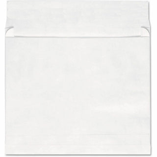 Deluxe Tyvek Expansion Envelopes, Open-End, 2" Capacity, #13 1/2, Square Flap, Self-Adhesive Closure, 10 x 13, White, 100/Box