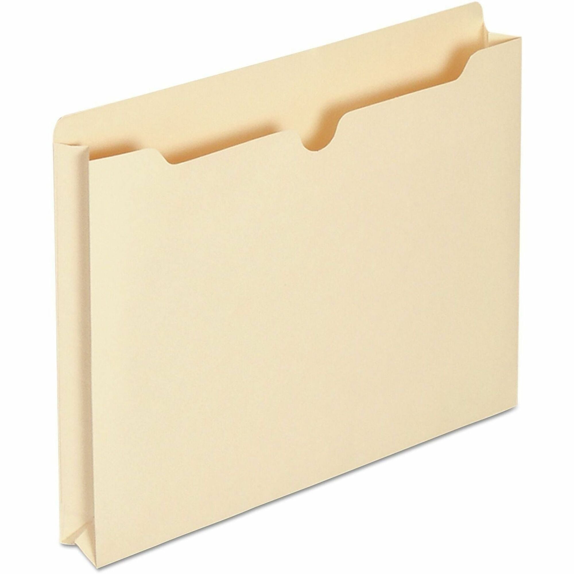Economical Manila File Jackets, Straight Tab, Letter Size, Manila, 50/Box