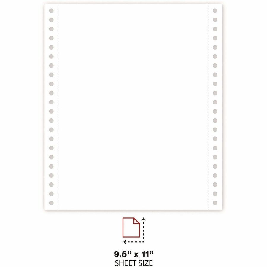 Printout Paper, 3-Part, 15 lb Bond Weight, 9.5 x 11, White/Canary/Pink, 1,200/Carton