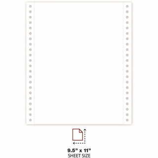 Printout Paper, 3-Part, 15 lb Bond Weight, 9.5 x 11, White/Canary/Pink, 1,200/Carton