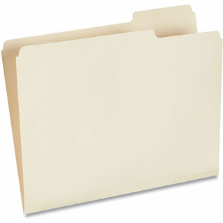 Top Tab File Folders, 1/3-Cut Tabs: Right Position, Letter Size, 0.75" Expansion, Manila, 100/Box