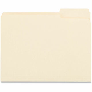 Top Tab File Folders, 1/3-Cut Tabs: Right Position, Letter Size, 0.75" Expansion, Manila, 100/Box