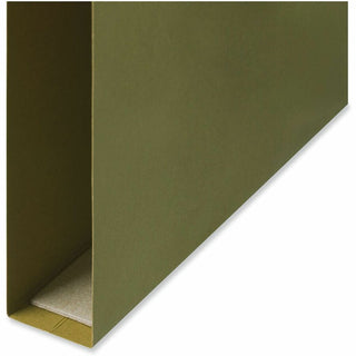 Box Bottom Hanging File Folders, 1" Capacity, Letter Size, 1/5-Cut Tabs, Standard Green, 25/Box