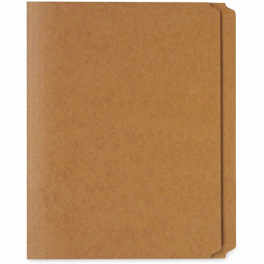 Reinforced Kraft Top Tab File Folders, Straight Tabs, Letter Size, 0.75" Expansion, Brown, 100/Box