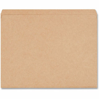 Reinforced Kraft Top Tab File Folders, Straight Tabs, Letter Size, 0.75" Expansion, Brown, 100/Box