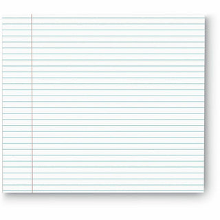 Glue Top Pads, Narrow Rule, 50 White 8.5 x 11 Sheets, Dozen