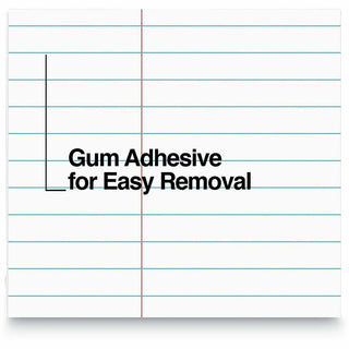 Glue Top Pads, Narrow Rule, 50 White 8.5 x 11 Sheets, Dozen