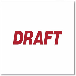 Message Stamp, DRAFT, Pre-Inked One-Color, Red