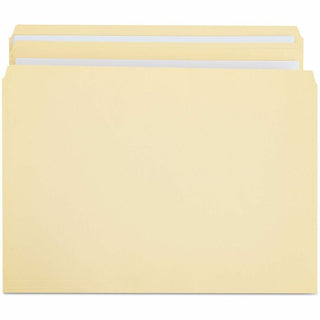 Double-Ply Top Tab Manila File Folders, Straight Tabs, Legal Size, 0.75" Expansion, Manila, 100/Box