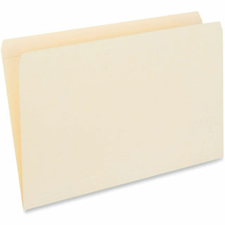 Double-Ply Top Tab Manila File Folders, Straight Tabs, Legal Size, 0.75" Expansion, Manila, 100/Box
