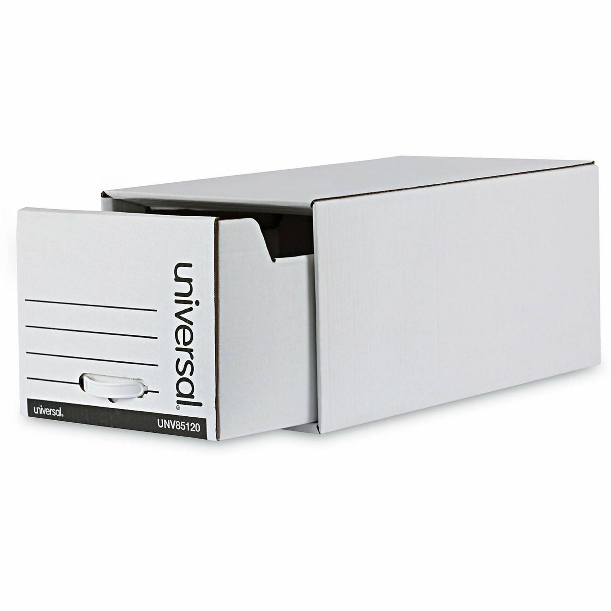Economy Storage Drawer Files, Letter Files, White, 6/Carton