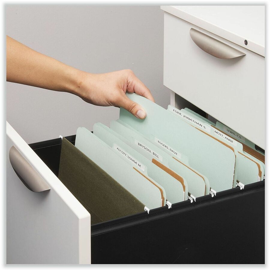 Six-Section Pressboard Classification Folders, 2" Expansion, 2 Dividers, 6 Fasteners, Legal Size, Gray Exterior, 10/Box