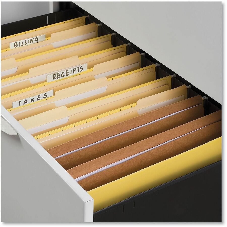 Reinforced Kraft Top Tab File Folders, Straight Tabs, Legal Size, 0.75" Expansion, Brown, 100/Box
