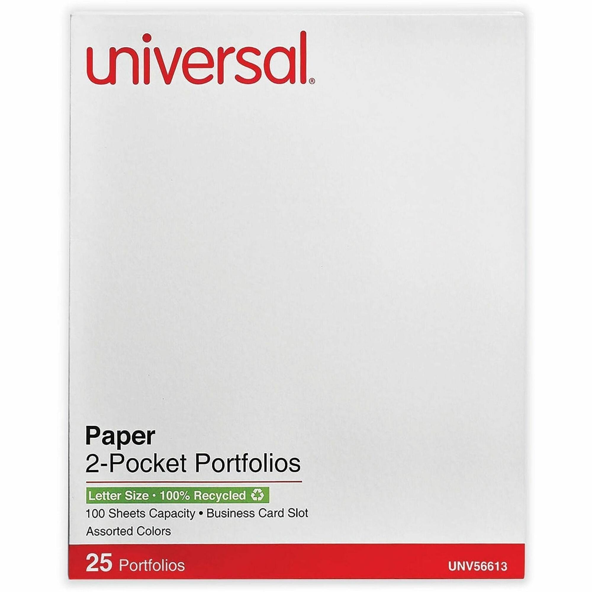 Two-Pocket Portfolio, Embossed Leather Grain Paper, 11 x 8.5, Assorted Colors, 25/Box
