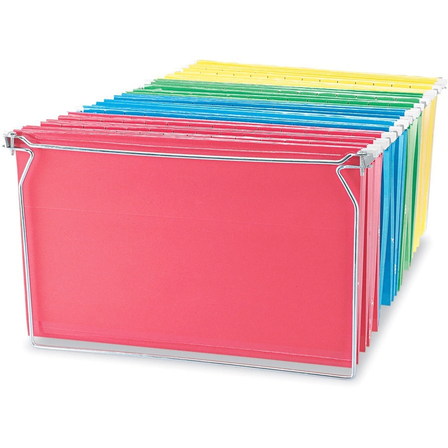 Screw-Together Hanging Folder Frame, Legal Size, 23" to 26.77" Long, Silver, 6/Box