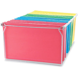 Screw-Together Hanging Folder Frame, Legal Size, 23" to 26.77" Long, Silver, 6/Box