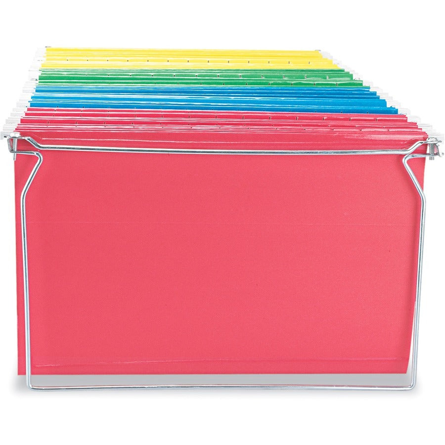 Screw-Together Hanging Folder Frame, Legal Size, 23" to 26.77" Long, Silver, 6/Box